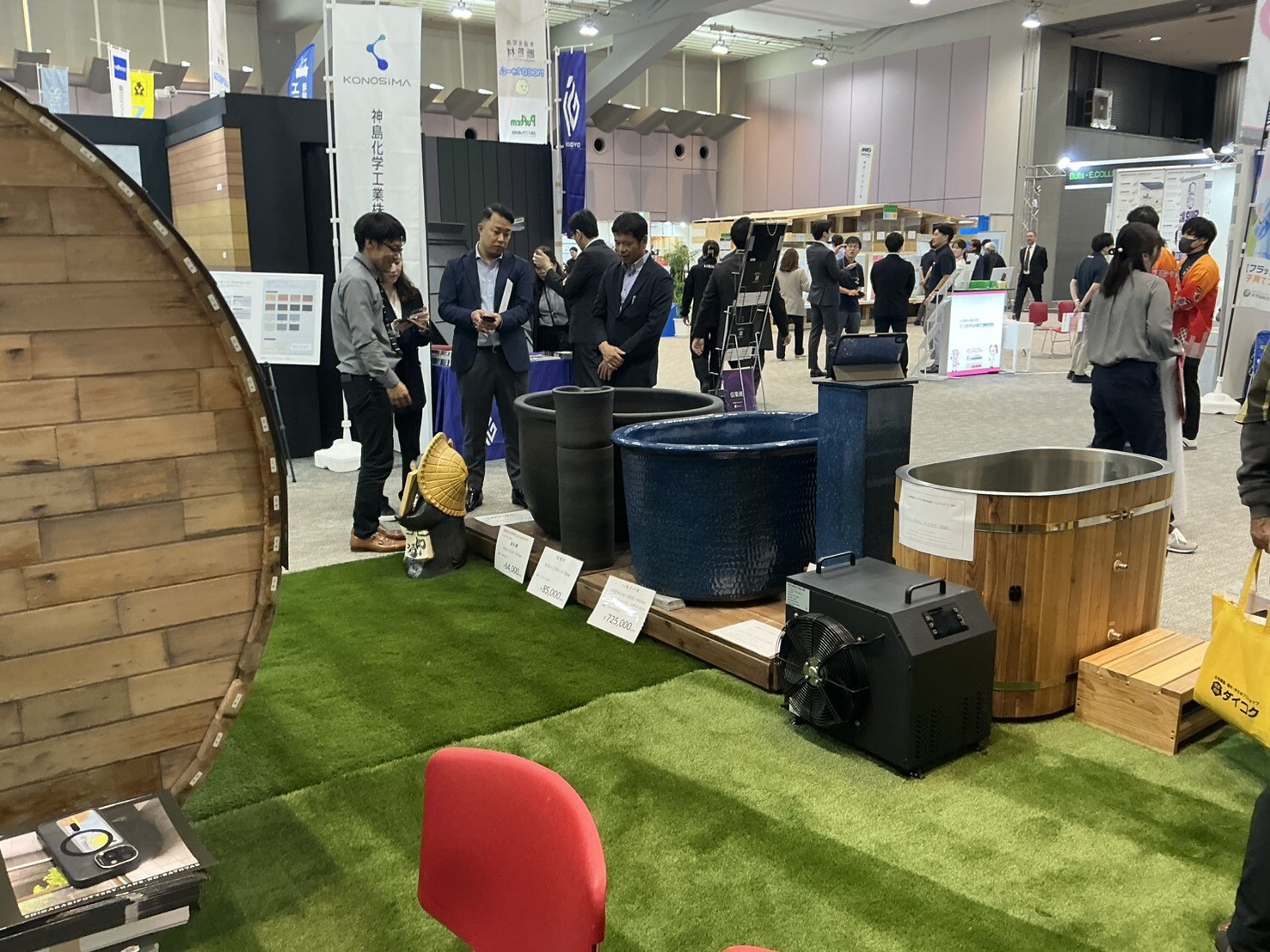大阪ATCホール展示会の会場風景